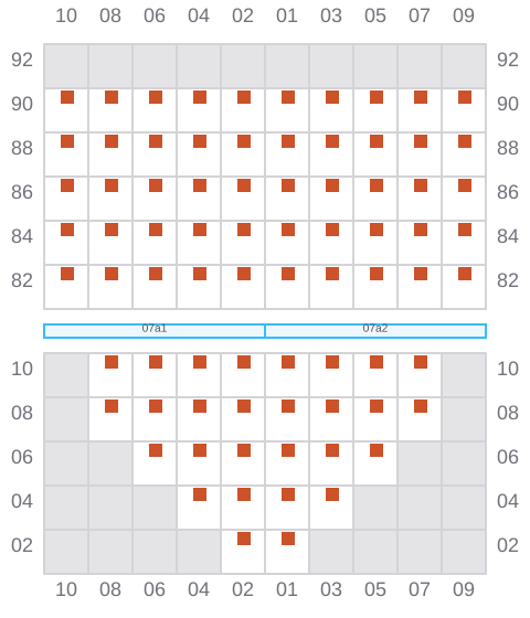 Bay 007 view and slots of DANUM 175
