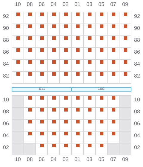 Bay 011 view and slots of DANUM 175
