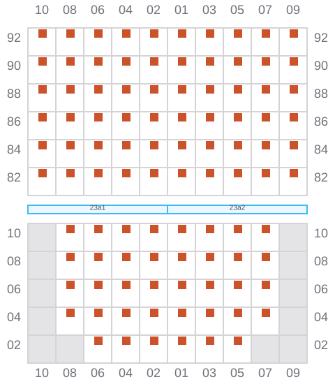 Bay 023 view and slots of DANUM 175