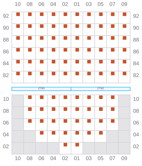 Bay 027 view and slots of DANUM 175