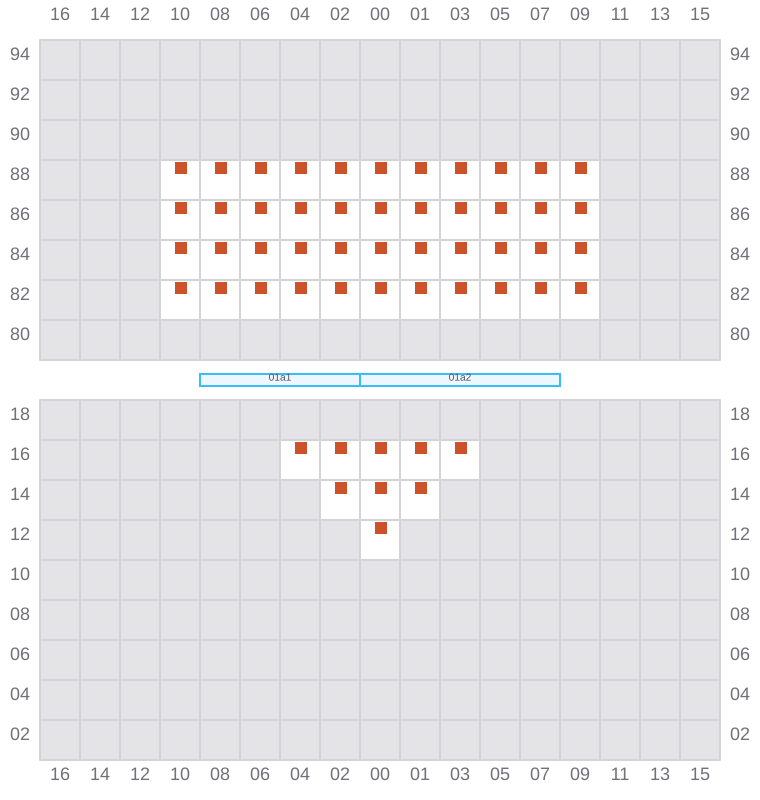 Bay 001 view and slots of CONTI CHIVALRY