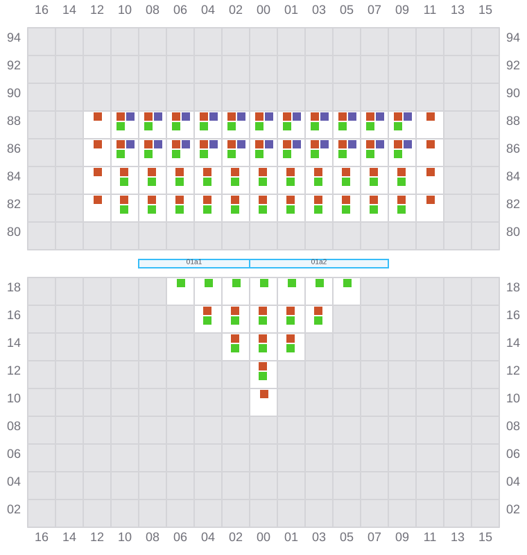 Bay 003 view and slots of CONTI CHIVALRY