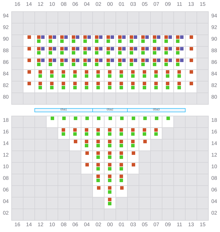 Bay 007 view and slots of CONTI CHIVALRY