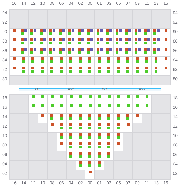 Bay 011 view and slots of CONTI CHIVALRY