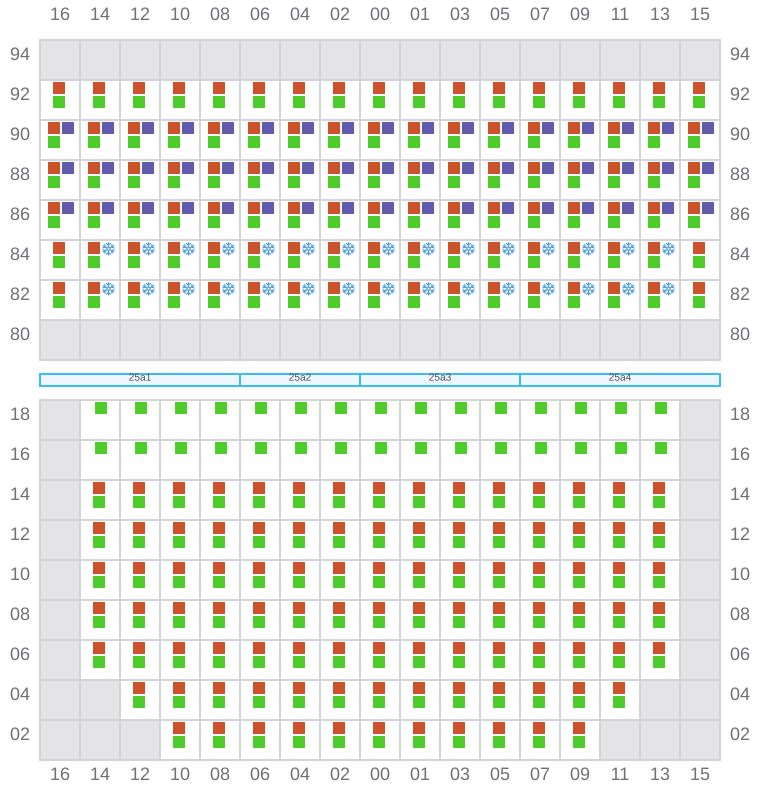 Bay 027 view and slots of CONTI CHIVALRY