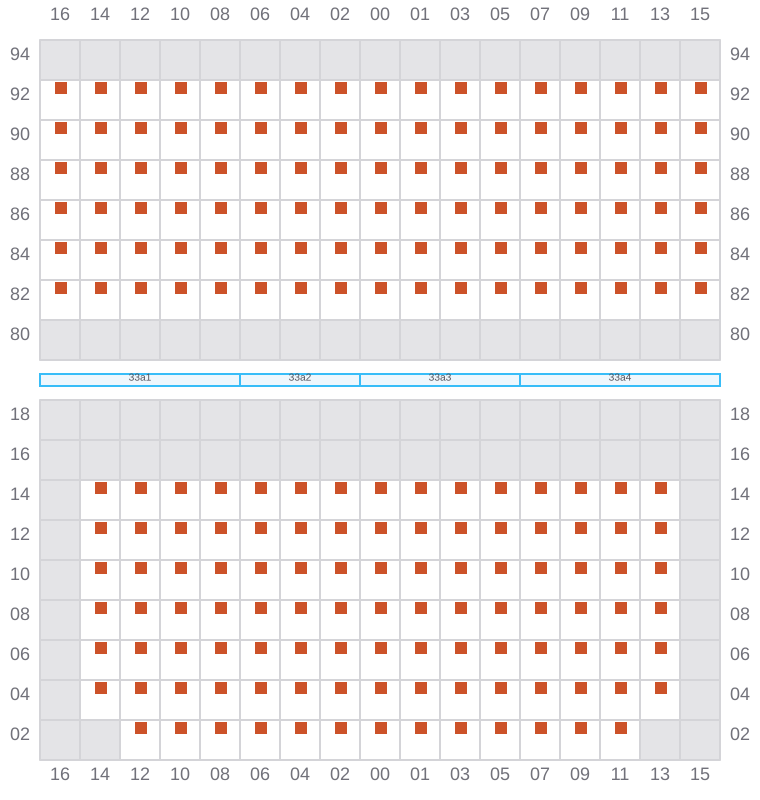 Bay 033 view and slots of CONTI CHIVALRY