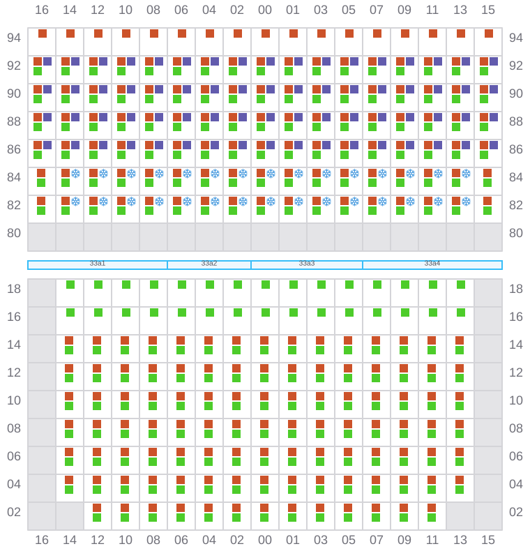Bay 035 view and slots of CONTI CHIVALRY