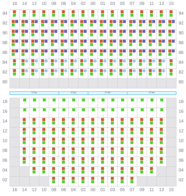Bay 059 view and slots of CONTI CHIVALRY