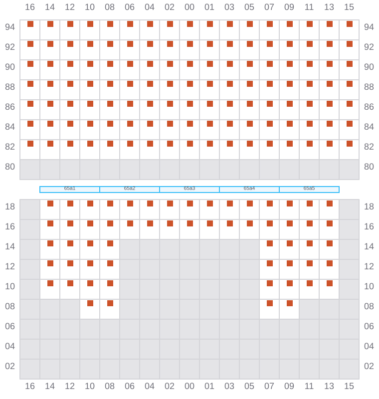 Bay 065 view and slots of CONTI CHIVALRY