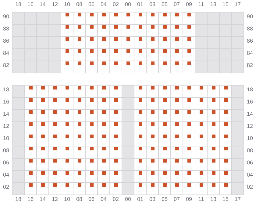 Bay 001 view and slots of LIBERTY POWER
