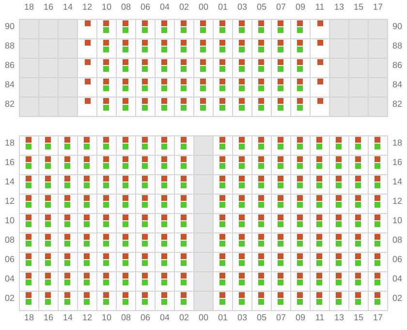 Bay 003 view and slots of LIBERTY POWER