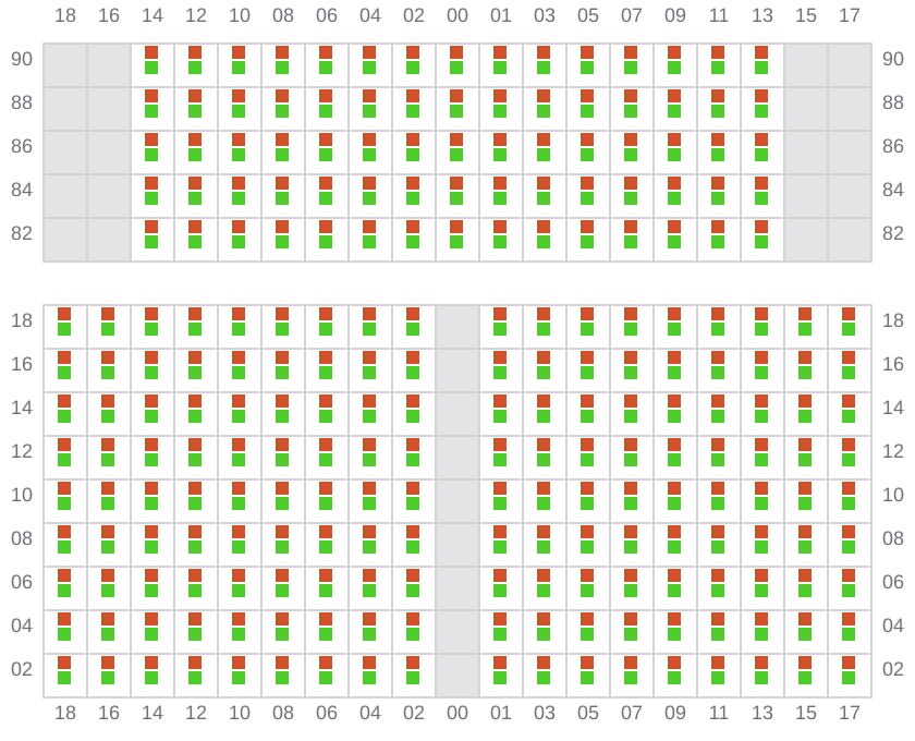 Bay 027 view and slots of LIBERTY POWER