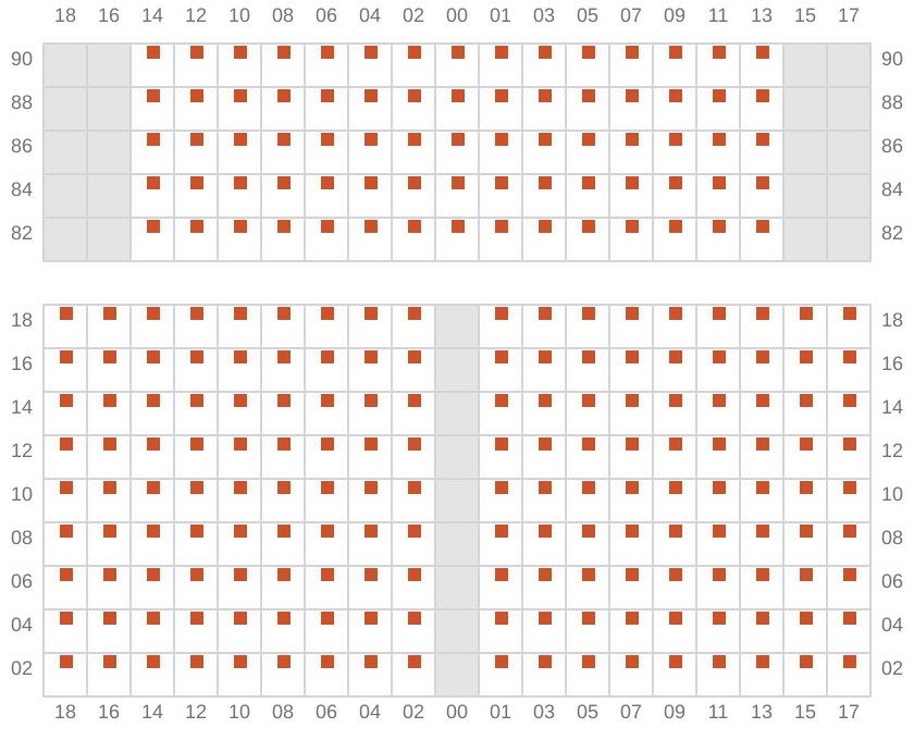 Bay 033 view and slots of LIBERTY POWER