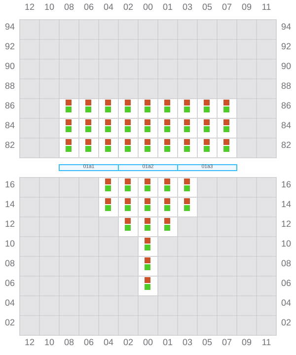 Bay 001 view and slots of HOPE ISLAND