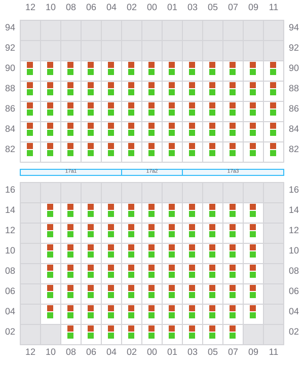 Bay 017 view and slots of HOPE ISLAND