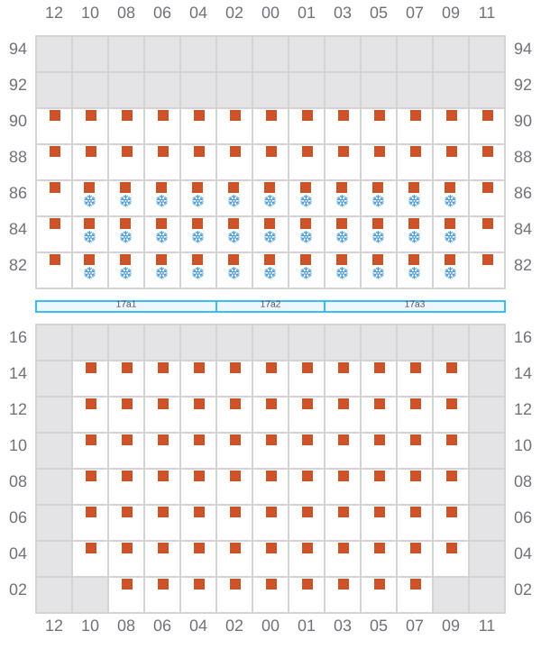 Bay 019 view and slots of HOPE ISLAND