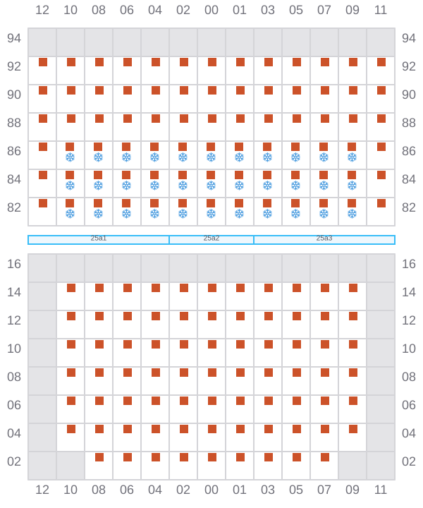 Bay 027 view and slots of HOPE ISLAND
