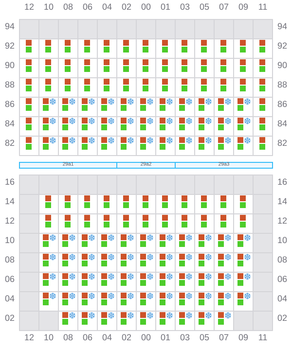 Bay 029 view and slots of HOPE ISLAND