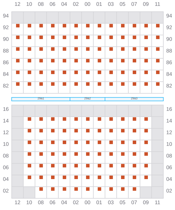 Bay 031 view and slots of HOPE ISLAND