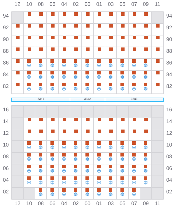 Bay 035 view and slots of HOPE ISLAND