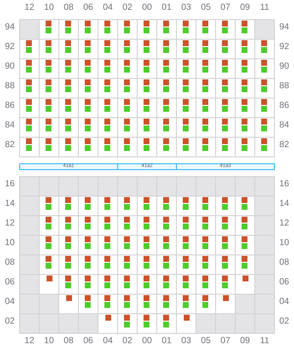Bay 041 view and slots of HOPE ISLAND