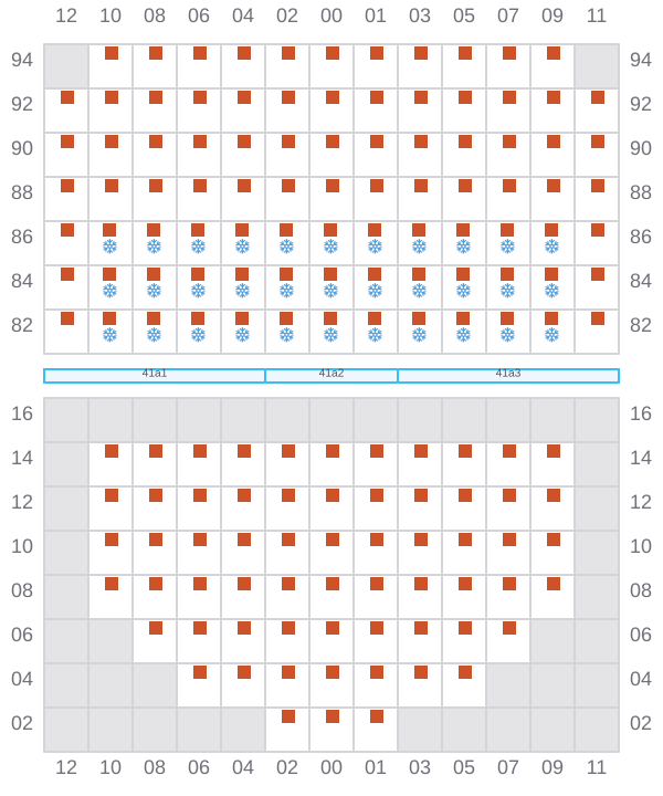 Bay 043 view and slots of HOPE ISLAND
