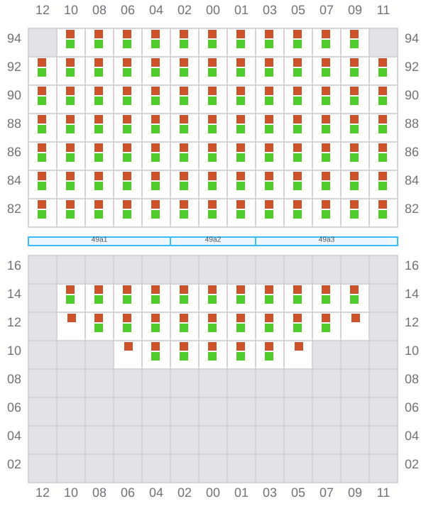 Bay 049 view and slots of HOPE ISLAND