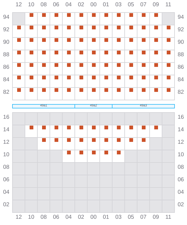 Bay 051 view and slots of HOPE ISLAND