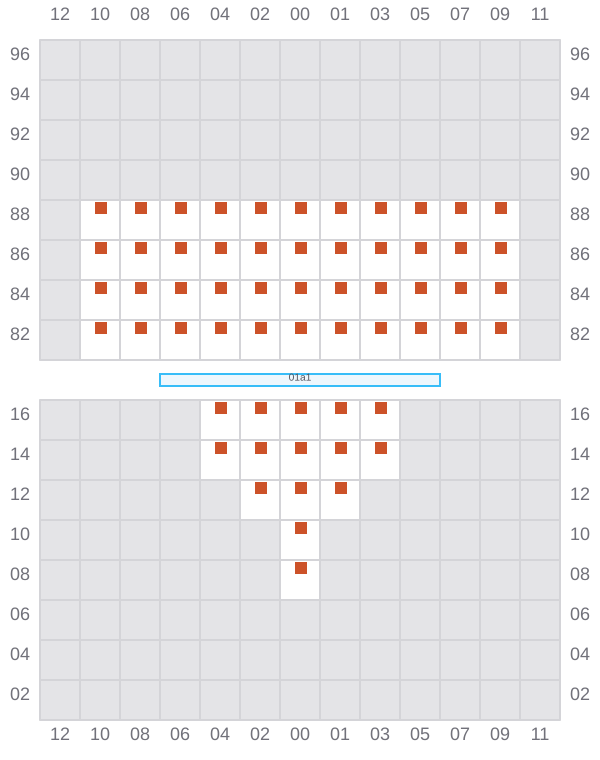 Bay 003 view and slots of RIO CADIZ
