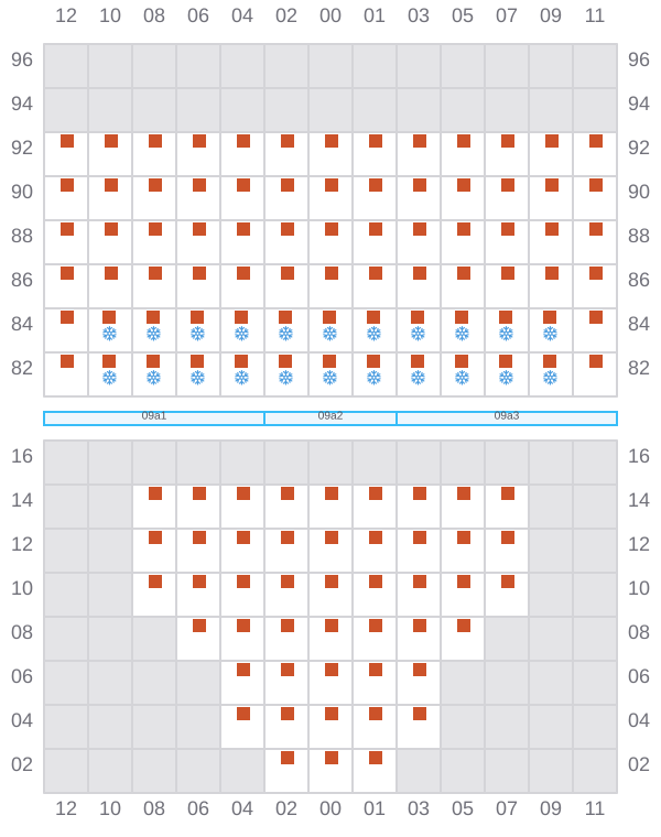 Bay 011 view and slots of RIO CADIZ