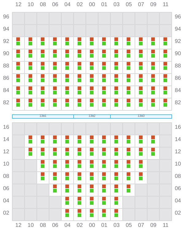 Bay 013 view and slots of RIO CADIZ