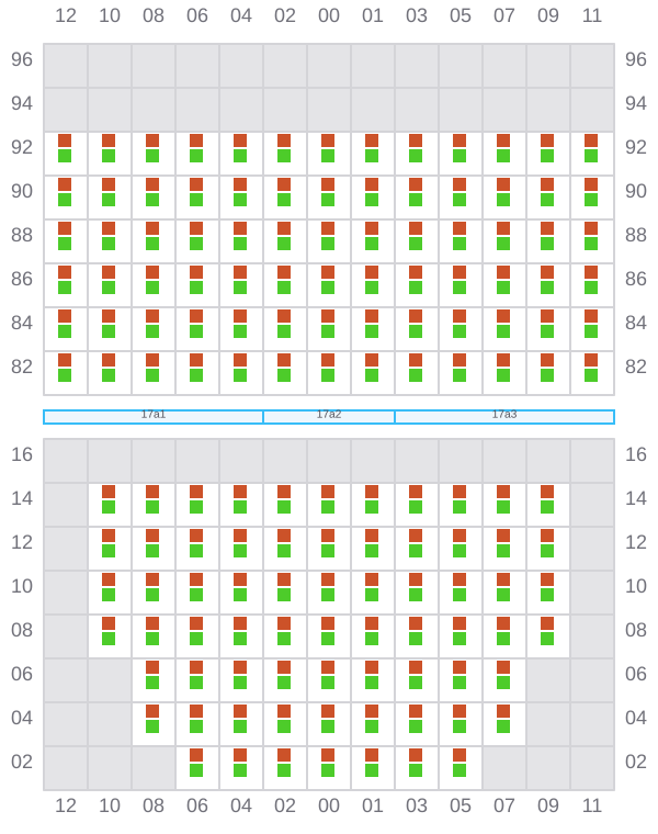 Bay 017 view and slots of RIO CADIZ
