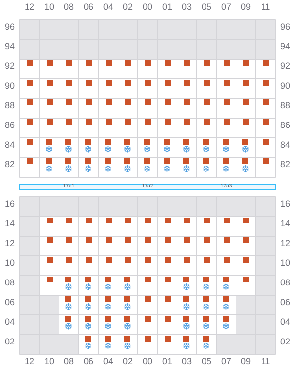 Bay 019 view and slots of RIO CADIZ