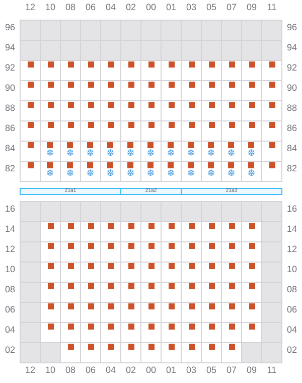 Bay 023 view and slots of RIO CADIZ