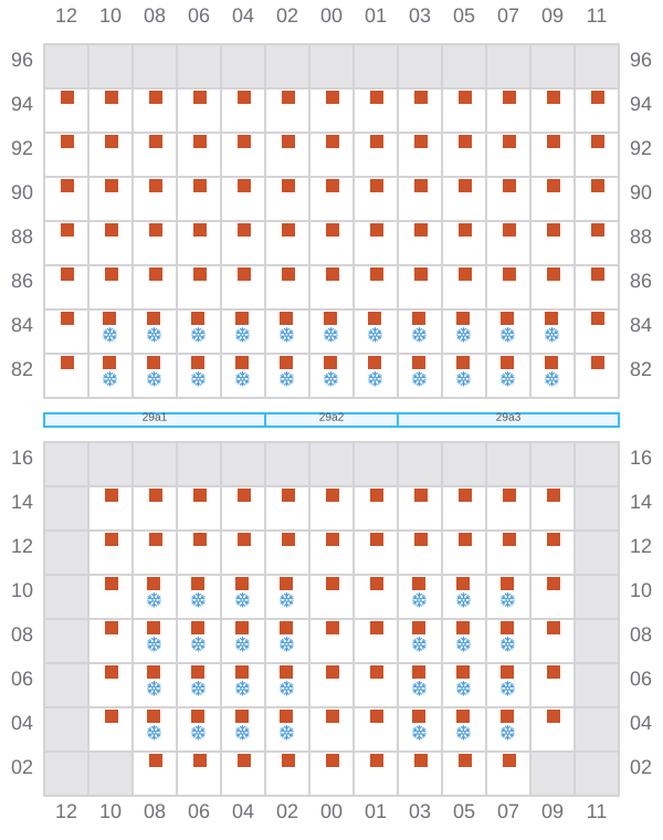Bay 031 view and slots of RIO CADIZ