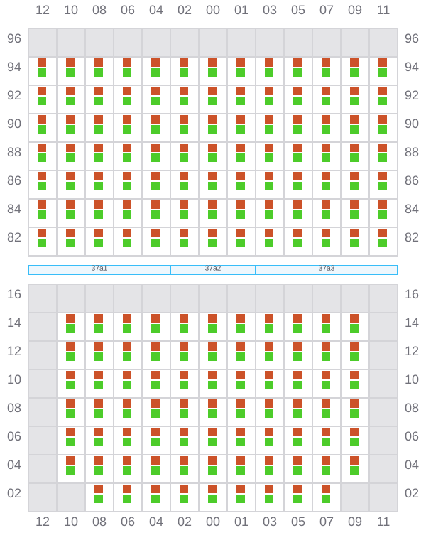 Bay 037 view and slots of RIO CADIZ