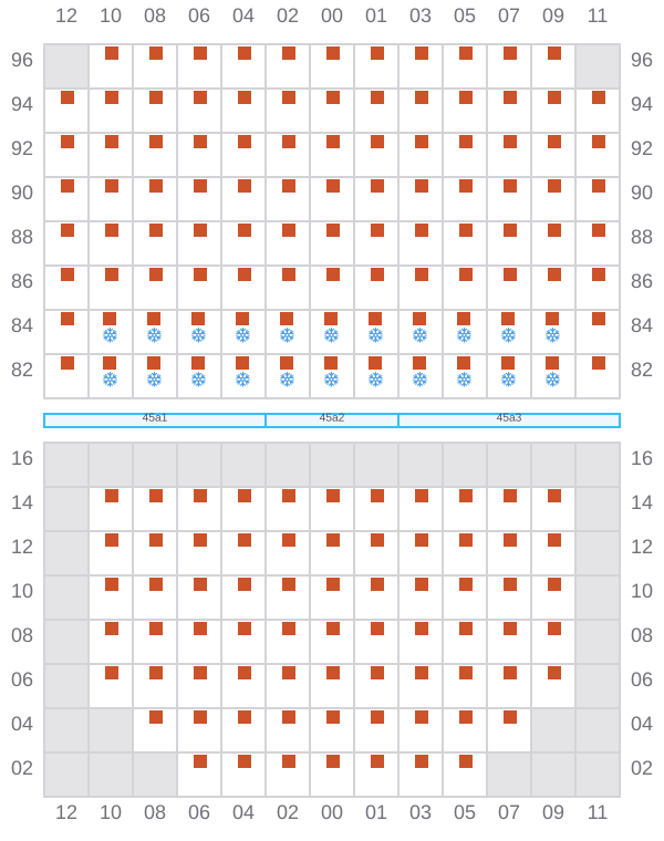 Bay 047 view and slots of RIO CADIZ