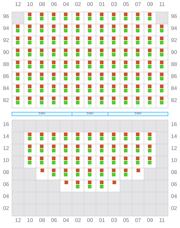 Bay 053 view and slots of RIO CADIZ