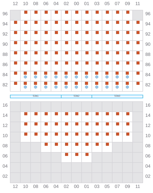 Bay 055 view and slots of RIO CADIZ