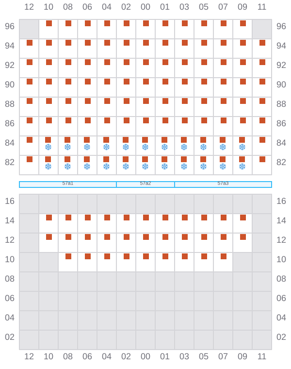 Bay 059 view and slots of RIO CADIZ
