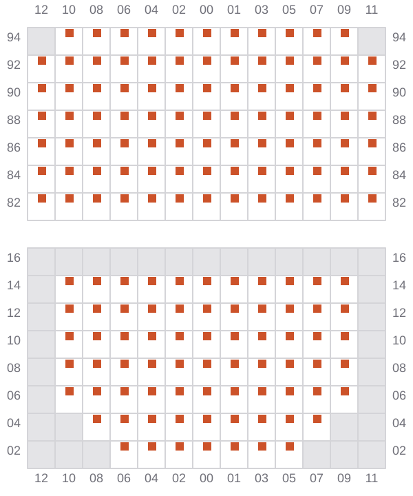 Bay 021 view and slots of NAVIOS LAPIS