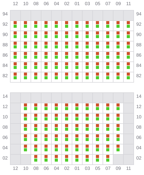 Bay 035 view and slots of HUTTON