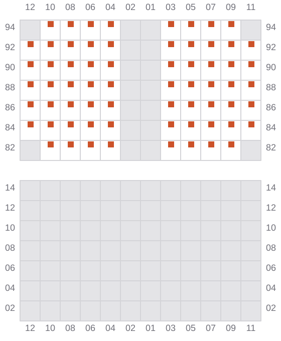Bay 045 view and slots of HUTTON