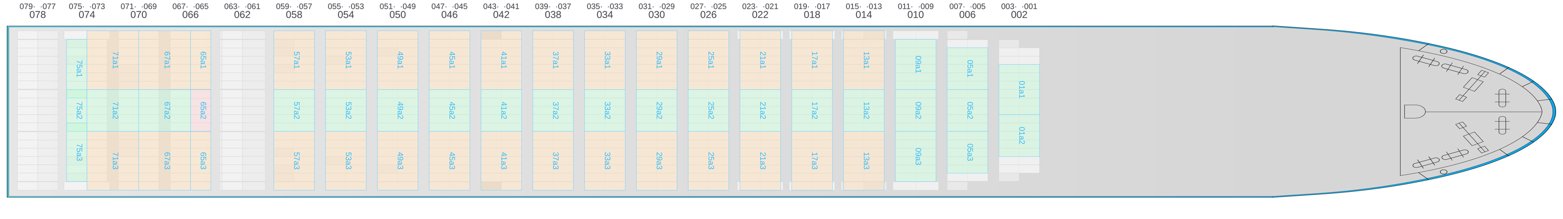 Deck view of PARANAGUA EXPRESS