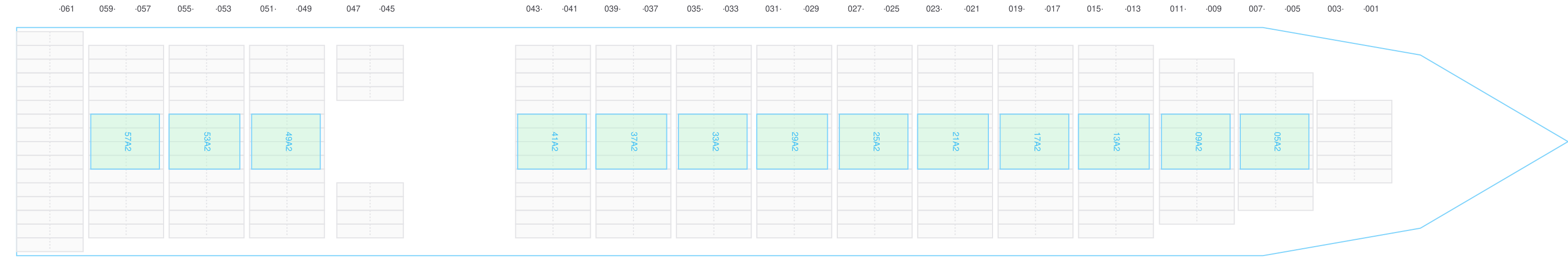 Deck view of CMA CGM MOZART