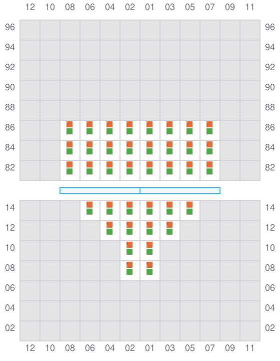 Bay 001 view and slots of SPECTRUM N