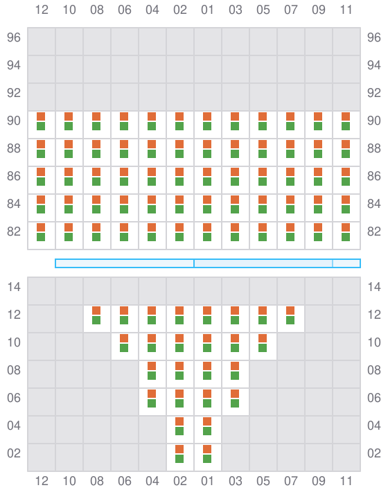 Bay 005 view and slots of SPECTRUM N