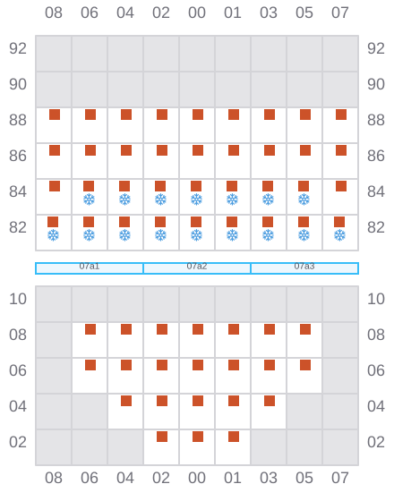 Bay 007 view and slots of HE BIN
