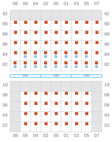 Bay 015 view and slots of HE BIN