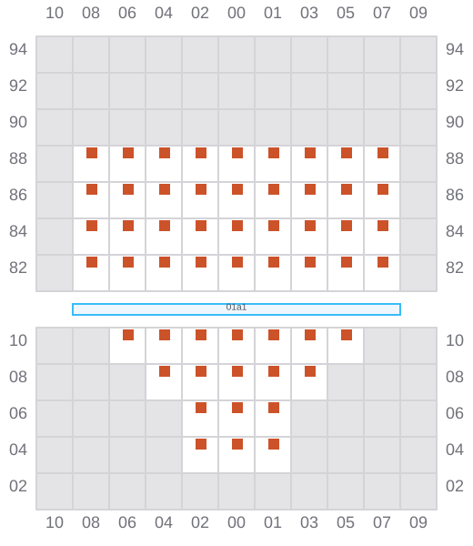 Bay 003 view and slots of BANGKOK